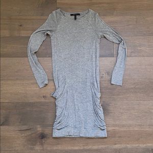 Long sleeve BCBG sweater dress with pockets